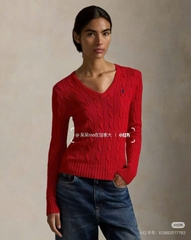 Áo Polo vặn thừng cổ tim 100% cotton 8 màu