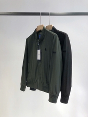 Áo khoác bomber Hazzy 2 lớp kéo khóa logo 2 màu