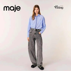 Áo sơ mi poplin đính đá Maje