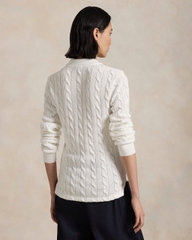 Áo thun polo dài tay bằng vải cotton dệt kim