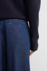 QUẦN JEANS ỐNG RỘNG XẾP NẾP