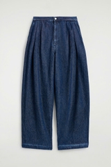 QUẦN JEANS ỐNG RỘNG XẾP NẾP