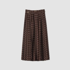 VÁY MAXI IN HỌA TIẾT KHĂN QUÀNG CỔ
