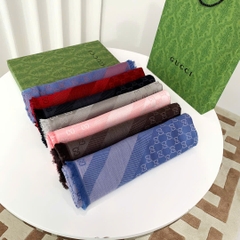 Khăn Gucci 5 màu 80% wool 20% silk VIP Sz140x140