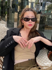 CDior B1U cat-eye acetate and gold-tone sunglasses