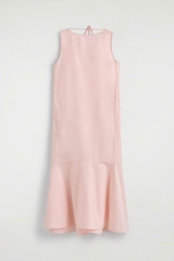 ĐẦM MIDI COTTON XẺ DƯỚI