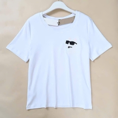 Tshirt Karl viền cổ dáng basic 2 màu