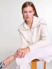Áo khoác cardigan cổ đính trang sức