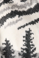 Áo len cổ lọ dệt jacquard