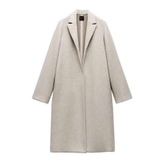 Trenchcoat dạ ép Zara dáng dài