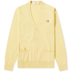 Cardigan Maison Kitsun trơn cổ V