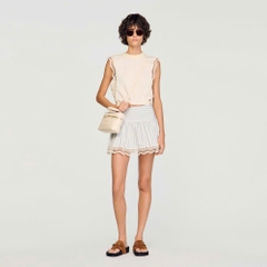 ÁO THUN COTTON LỬNG VỚI REN.