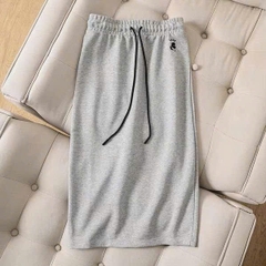 Chân váy thun cotton KARL dáng suông 2 màu