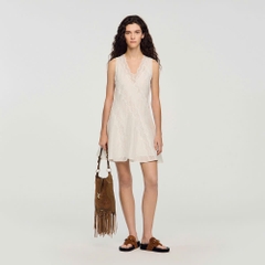 ĐẦM NGẮN BẰNG VẢI LINEN CẮT MAY