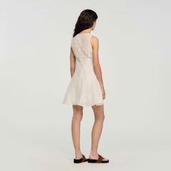 ĐẦM NGẮN BẰNG VẢI LINEN CẮT MAY