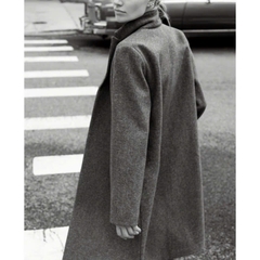Trenchcoat dạ ép Zara dáng dài