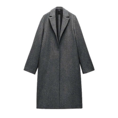 Trenchcoat dạ ép Zara dáng dài