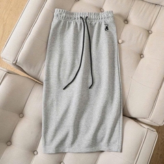 Chân váy thun cotton KARL dáng suông 2 màu