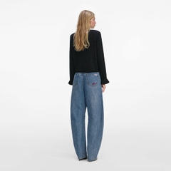 ÁO KHOÁC CARDIGAN CÀI NÚT PHA LÊ