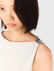 Váy vải tweed ngắn xòe