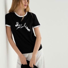 Tshirt KARL Ikon viền cổ 2 màu