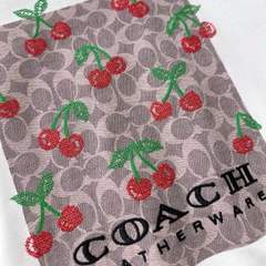 Tshirt Coach cổ tròn logo Cherry