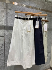 Quần khaki suông T-Flatform lưng chun kèm belt 3 màu (JW116169)