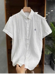 Sơ mi Polo ngắn tay linen 4 màu