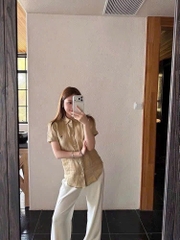 Sơ mi Polo ngắn tay linen 4 màu