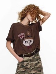 ÁO THUN COTTON IN HÌNH HỌA TIẾT RÁCH RƯỚI