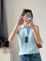 Áo sát nách Polo RL cổ bẻ 100% cotton 3 màu