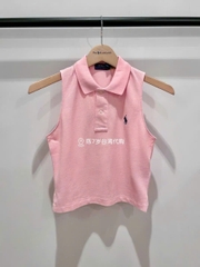 Áo sát nách Polo RL cổ bẻ 100% cotton 3 màu