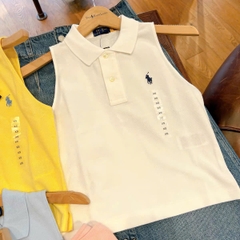 Áo sát nách Polo RL cổ bẻ 100% cotton 3 màu