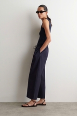 QUẦN ỐNG THẲNG COTTON CÓ DÂY RÚT