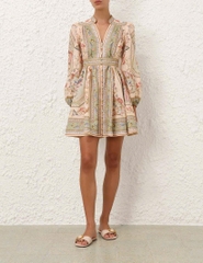VÁY NGẮN ROSELIGHT CỔ CHỮ V XẺ SÂU