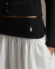 Chân váy Polo RL dáng chữ A với cạp quần tương phản