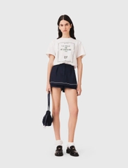 Quần short váy MAJE hiệu ứng xếp lớp