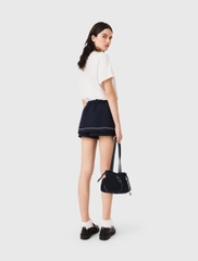 Quần short váy MAJE hiệu ứng xếp lớp