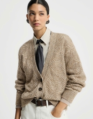 Áo khoác cardigan BRUNELLO hoạ tiết