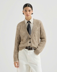 Áo khoác cardigan BRUNELLO hoạ tiết