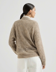 Áo khoác cardigan BRUNELLO hoạ tiết