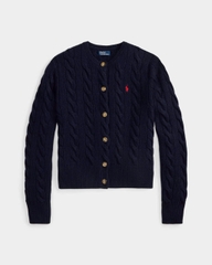 Áo khoác cardigan Polo RL len wool đan kiểu cáp