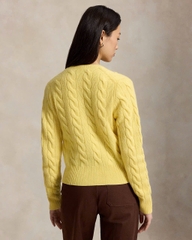Áo khoác cardigan Polo RL len wool đan kiểu cáp