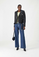 Quần denim KARL màu chàm dáng suông