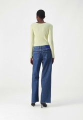 Quần denim KARL màu chàm dáng suông