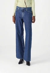 Quần denim KARL màu chàm dáng suông
