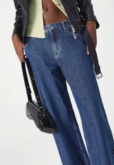 Quần denim KARL màu chàm dáng suông