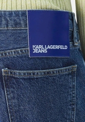 Quần denim KARL màu chàm dáng suông