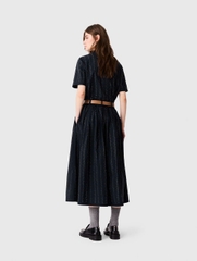 VÁY DÀI MAJE BẰNG VẢI COTTON ĐÍNH ĐÁ