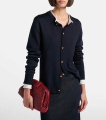 CDG 100% wool viền trắng khuy vàng